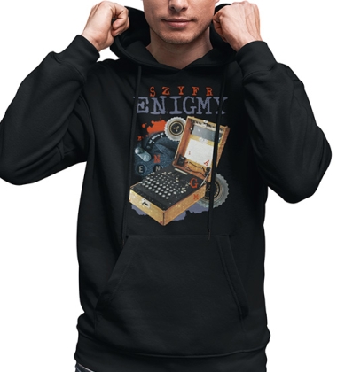 BLUZA Z KAPTUREM Szyfr Enigmy